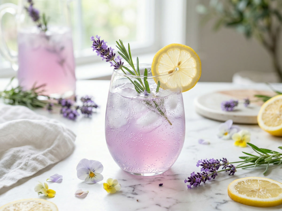 Sparkling Lavender Lemonade with THC